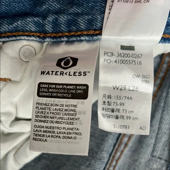 Levi’s Straight Leg Ankle Jeans W29 L26 - Picture 3 of 10